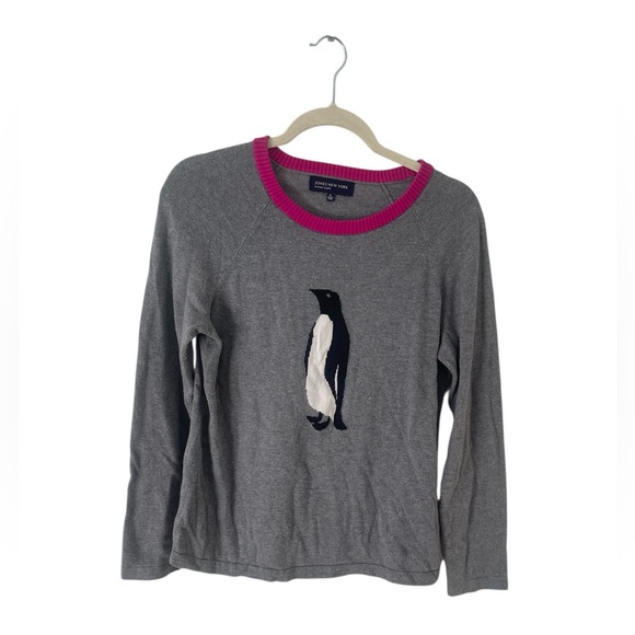 Jones New York Penguin Crew Neck Sweater - Picture 1 of 4